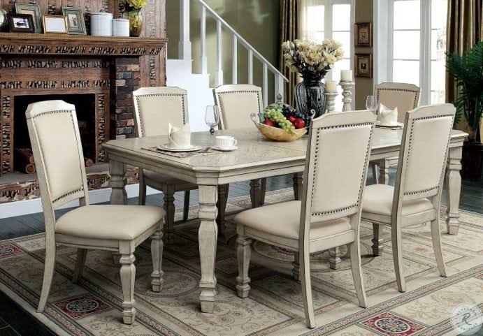 Antique White Side Chair Set of 2 H8066