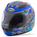 Full Face Alien Helmet Black/Blue R344579
