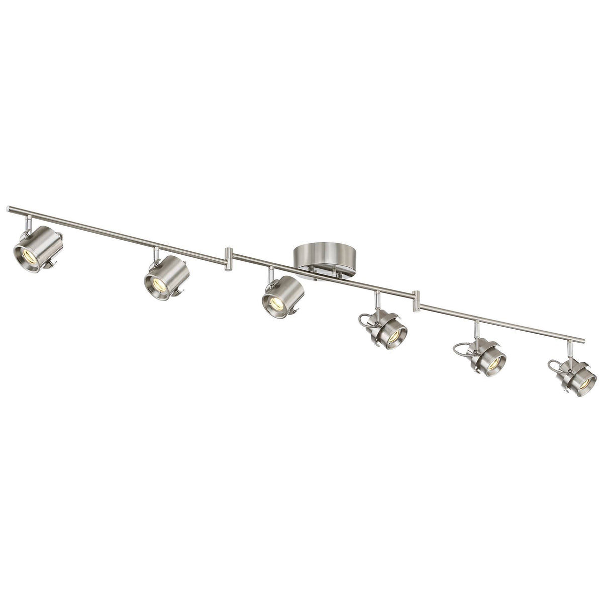 6-Light Satin Nickel LED Track Light U78235