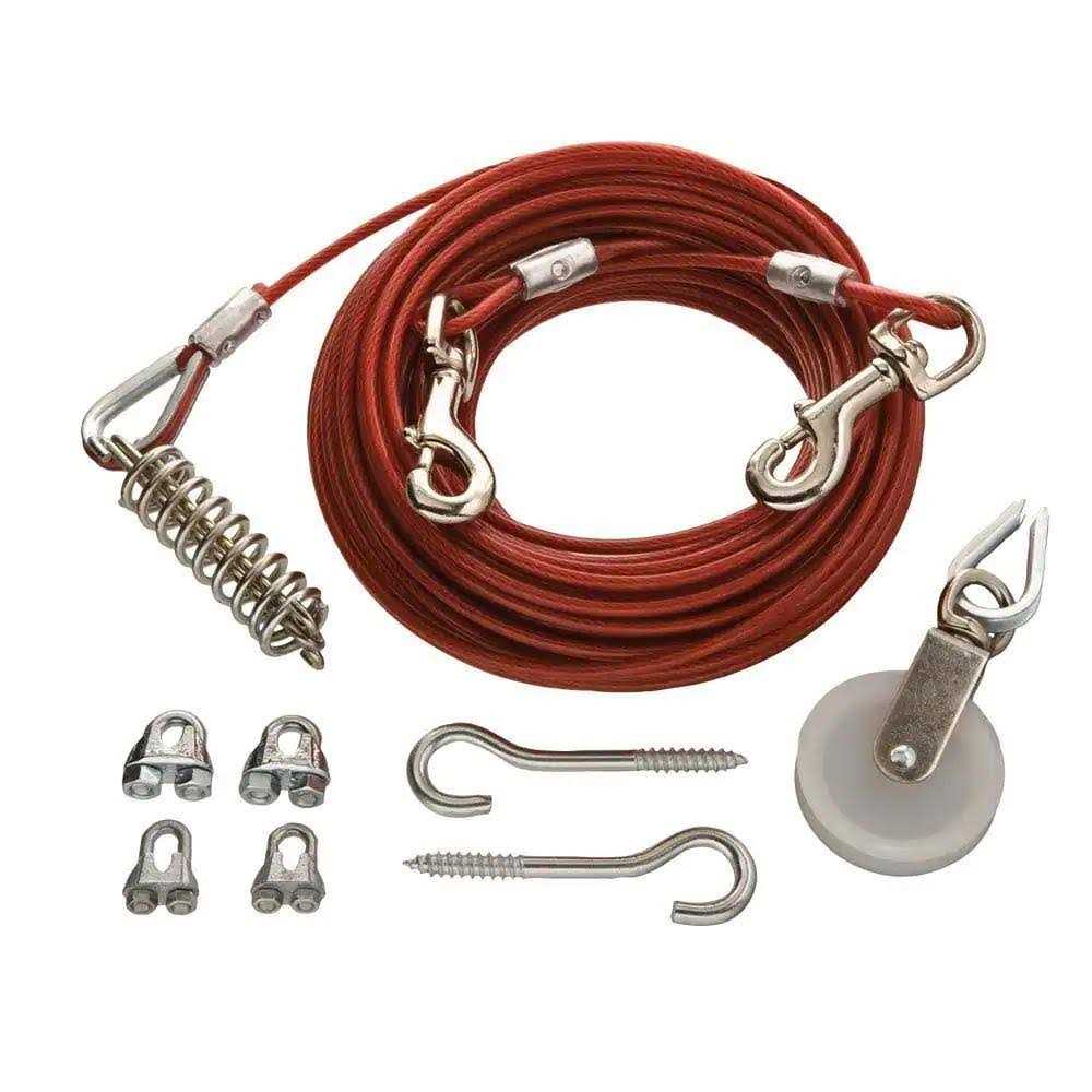 Galvanized Dog Run Cable Exerciser Kit E386767
