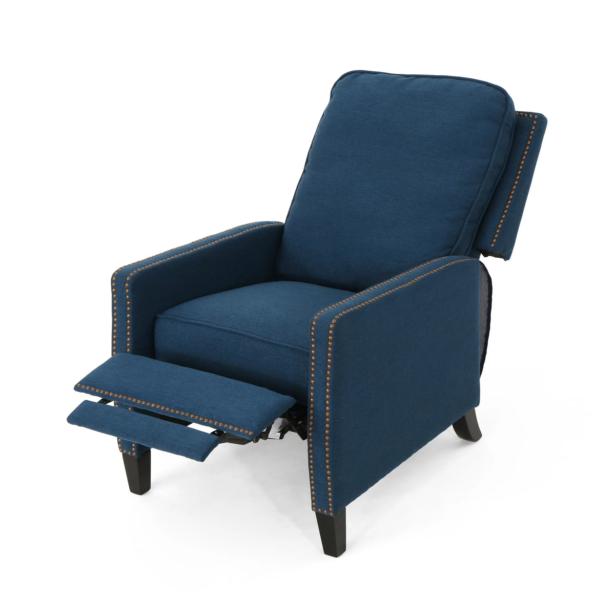 Navy Blue Fabric Recliner K4908