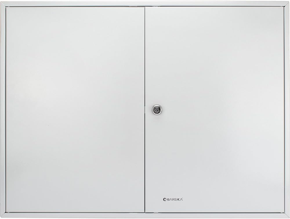 Key Lock 320 Position Key Cabinet Lock Box Grey with White Key Tags V196