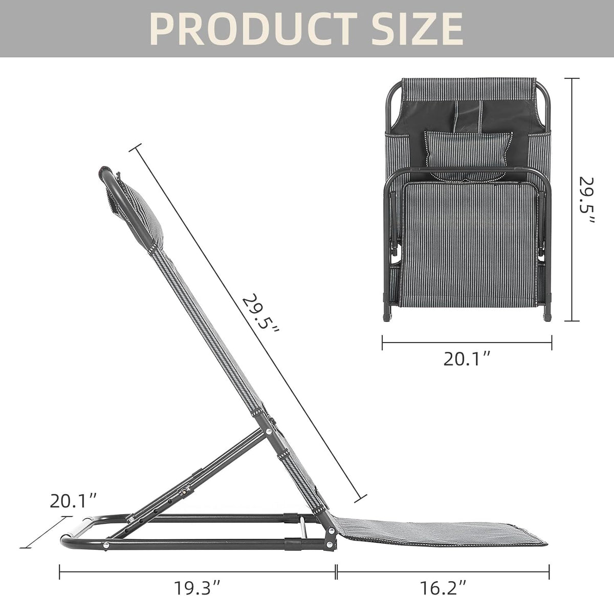 Adjustable Folding Bed Backrest W702775