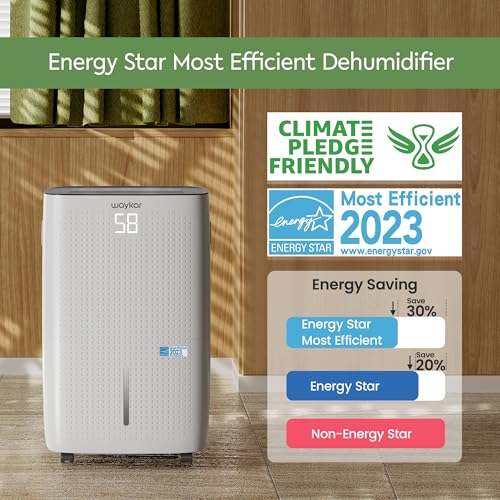 120 Pints Energy Star Dehumidifier with Drain Hose and 1.14 Gallons Water Tank X105