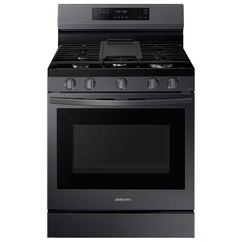 6 cu. ft. Wi-Fi Convection Gas Range with AirFry in Black Stainless Steel G9115