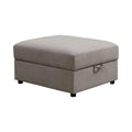 Gray Storage Ottoman A387