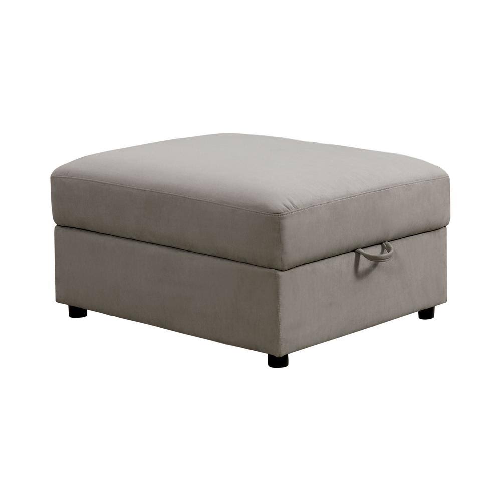 Gray Storage Ottoman A387