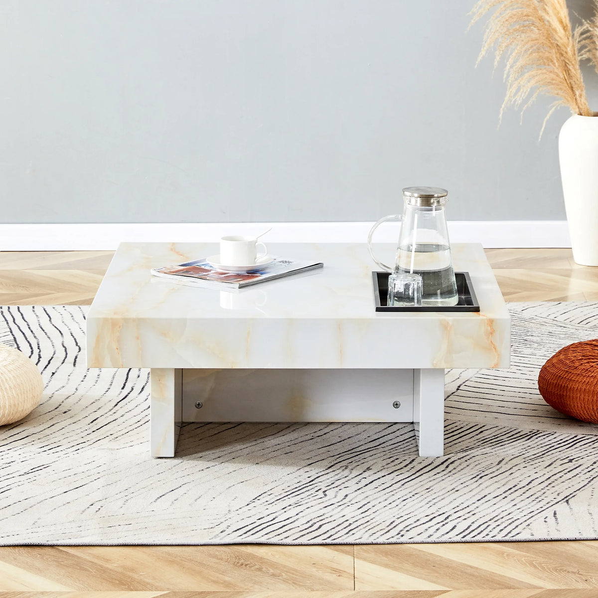 Imitation Marble Coffee Table Q2192