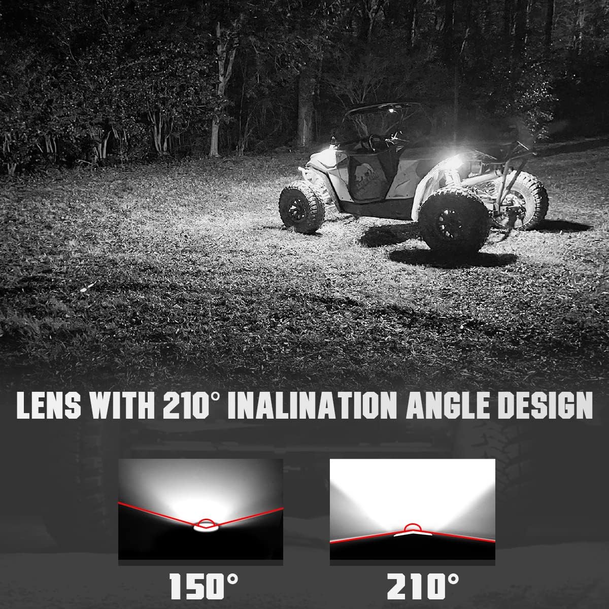 White LED Rock Lights 16PCS V602