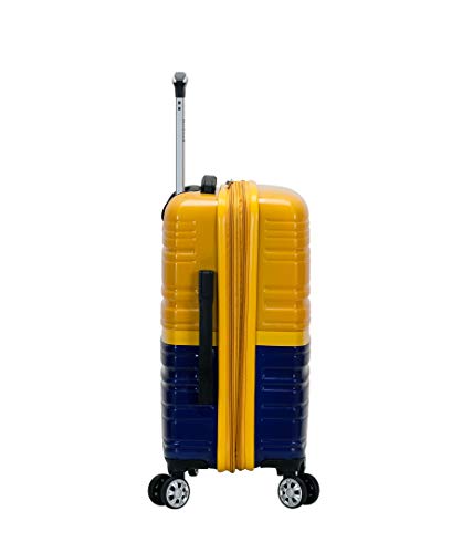 Expandable Hardside Spinner Wheel Luggage, Two Tone Navy, Carry-On 20-Inch Z309645