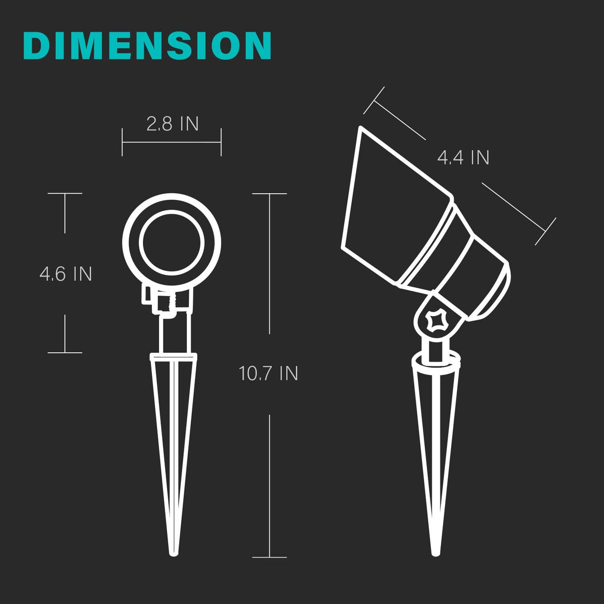 Low Voltage LED Outdoor Landscape Floodlight 8 Pack H521634