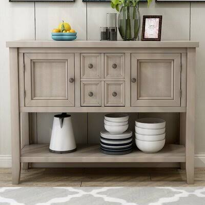 Gray Buffet Table L12554