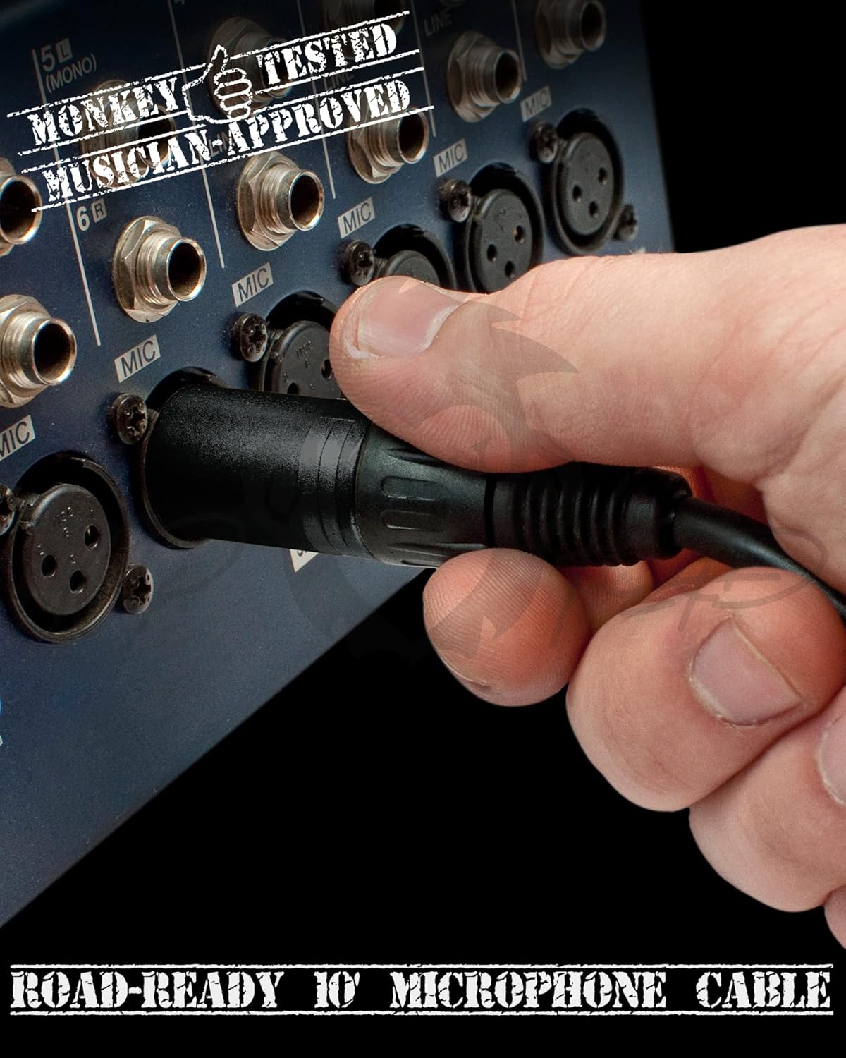 16-Channel Unpowered Mixer with TRS Cable, XLR Cable, Adapter and Microfiber Cloth L720