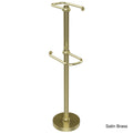 Satin Brass Free Standing Toilet Tissue Stand Z62019