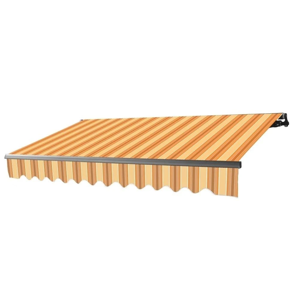 Black Frame Motorized Retractable Canopy Awning 16 x 10 Feet D23781