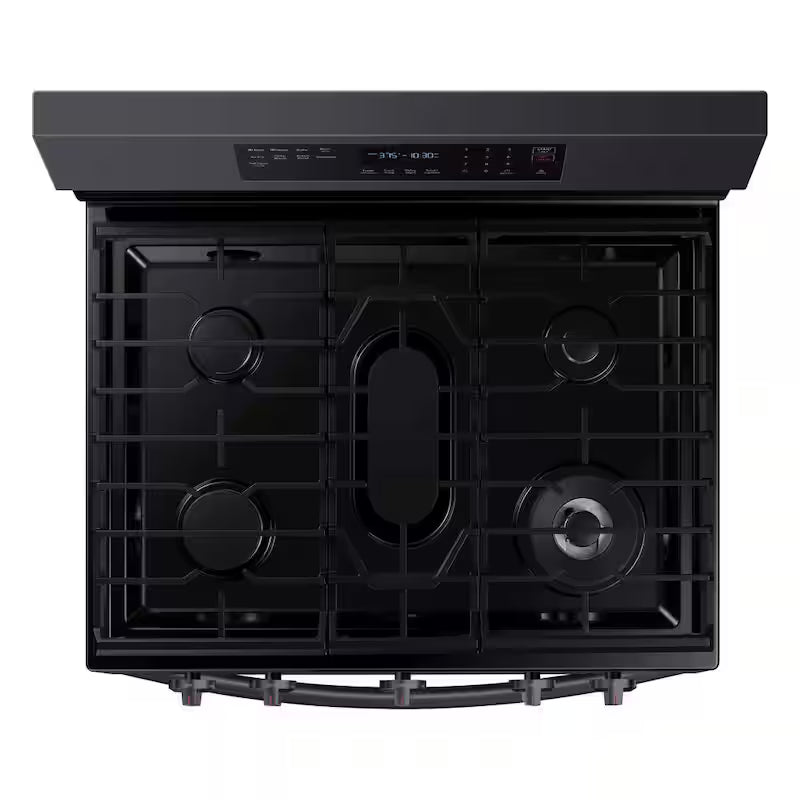 6 cu. ft. Wi-Fi Convection Gas Range with AirFry in Black Stainless Steel G9115
