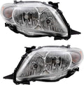Halogen Combination Headlight Assembly Set for 2009-2010 Toyota Corolla L13793