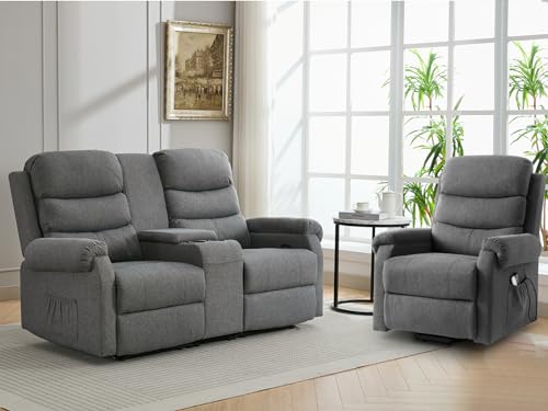 Brown Manual Reclining Loveseat Sofa C995