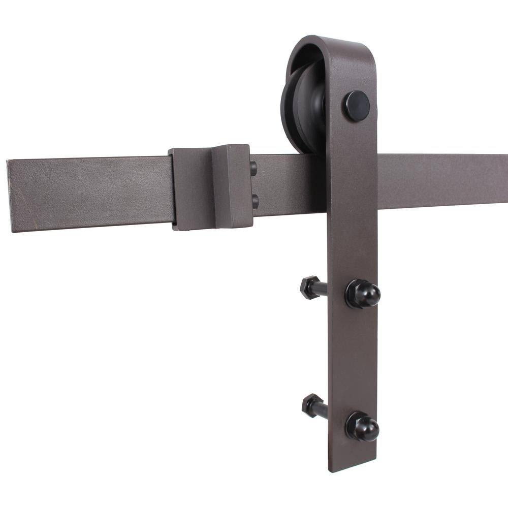 72 in. x 84 in. Solid Pine Wood Interior Double Sliding Barn Door with Hardware Kit J110524
