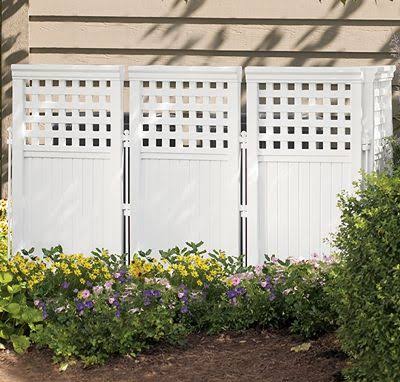 Taupe Steel and Resin 4 Panel Yard Enclosure S693842