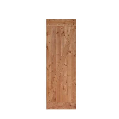 Paneled Wood Unfinished Barn Door D8520