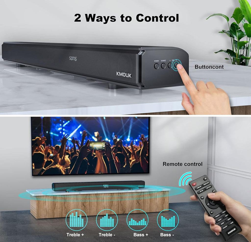 2.1CH Soundbar with Built-in Dual Subwoofers T337