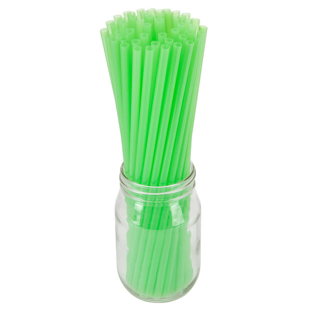 Green Unwrapped Straw 10 inch A830633