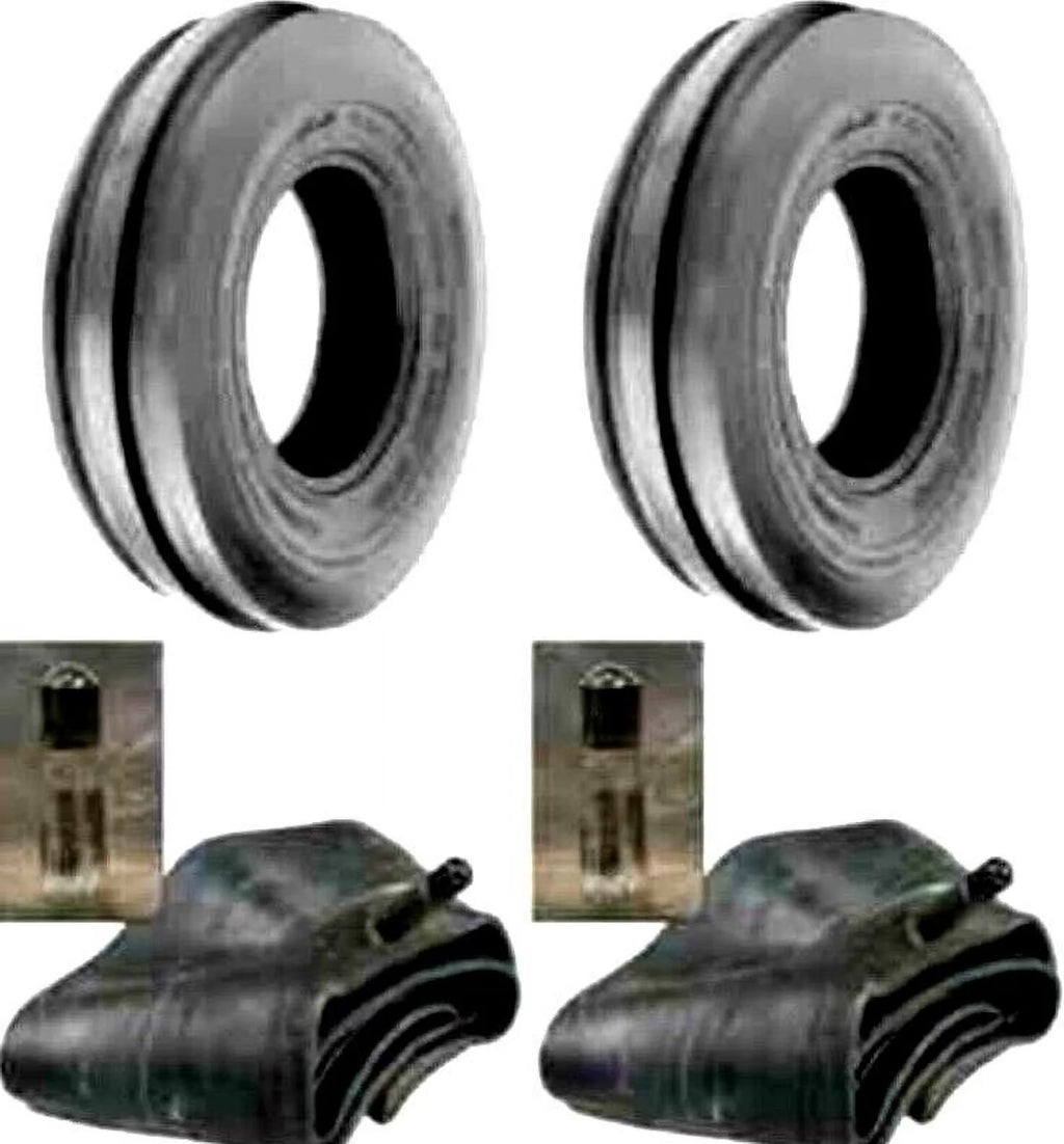 350x6 Front 3 Rib Tires with Tubes V9214