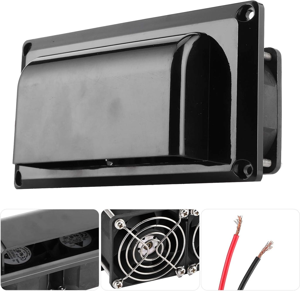 12V 25W Side Air Vent Ventilation Exhaust Fan Pack of 2 V1585