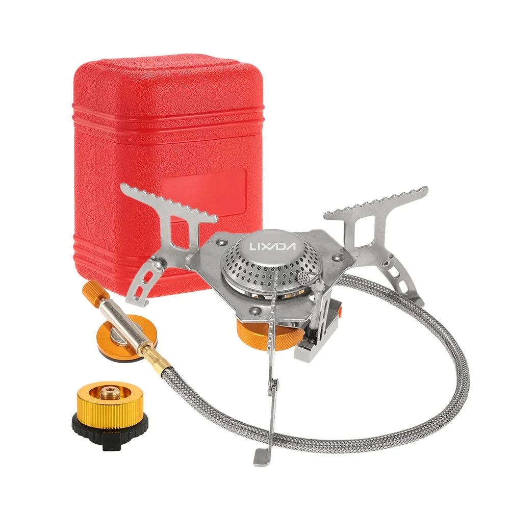 Camping Foldable Gas Set with Gas Conversion Head Adapter F801
