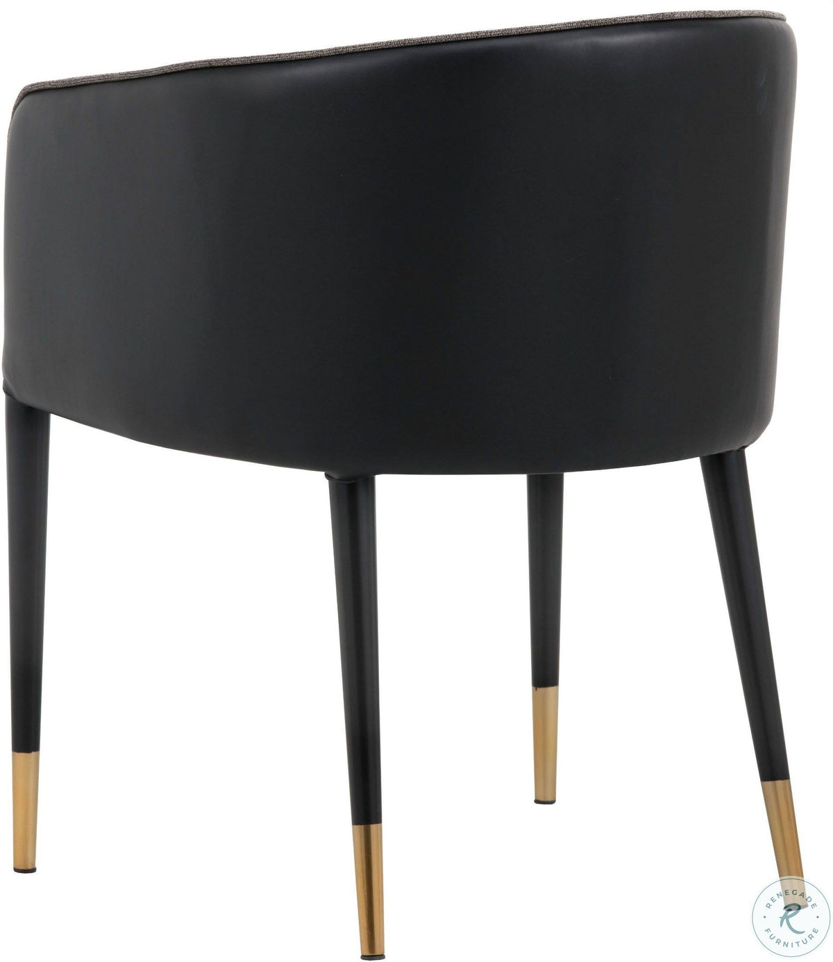 Sparrow Grey / Napa Black Dining Armchair H5289