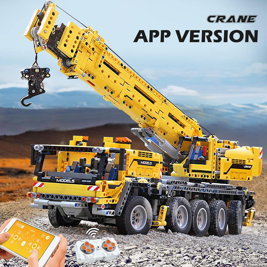 Mechanical Cranes Building Kits, MOC Building Blocks Set, 2590 Pieces with Motor/APP Remote Control N41262