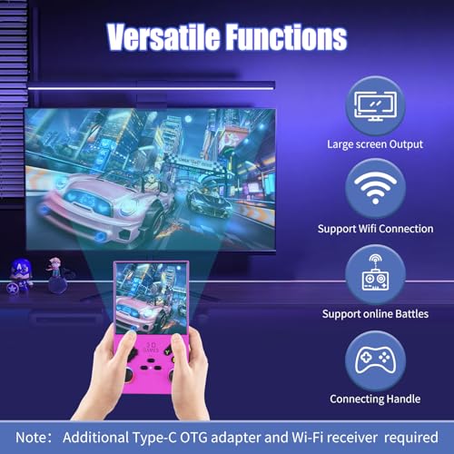 Retro Handheld Game Console 256G 4.0 Inch IPS Screen 4000mAh T7052