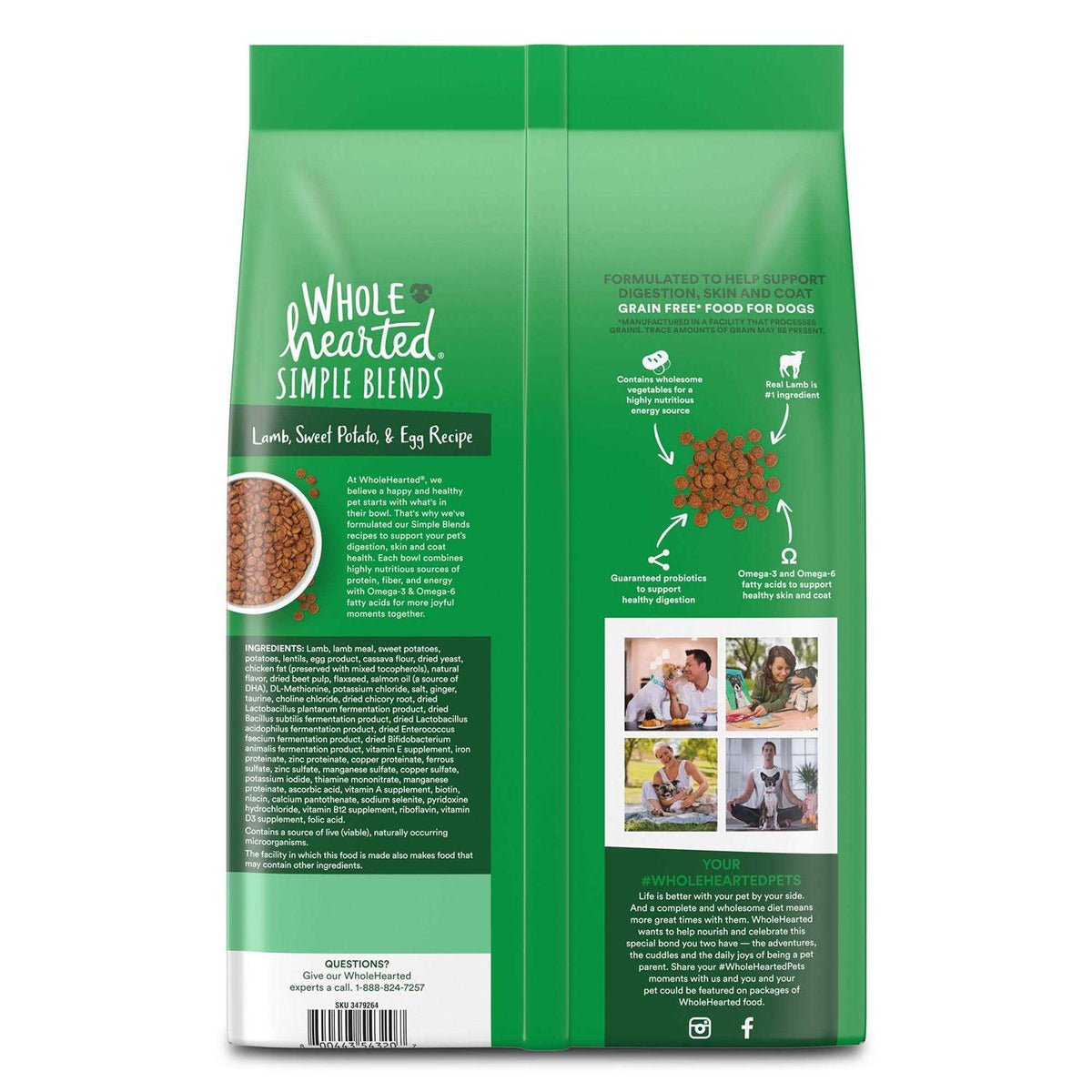 Lamb Sweet Potato & Egg Recipe Dry Dog Food G318
