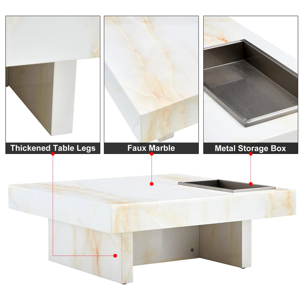 Imitation Marble Coffee Table Q2192
