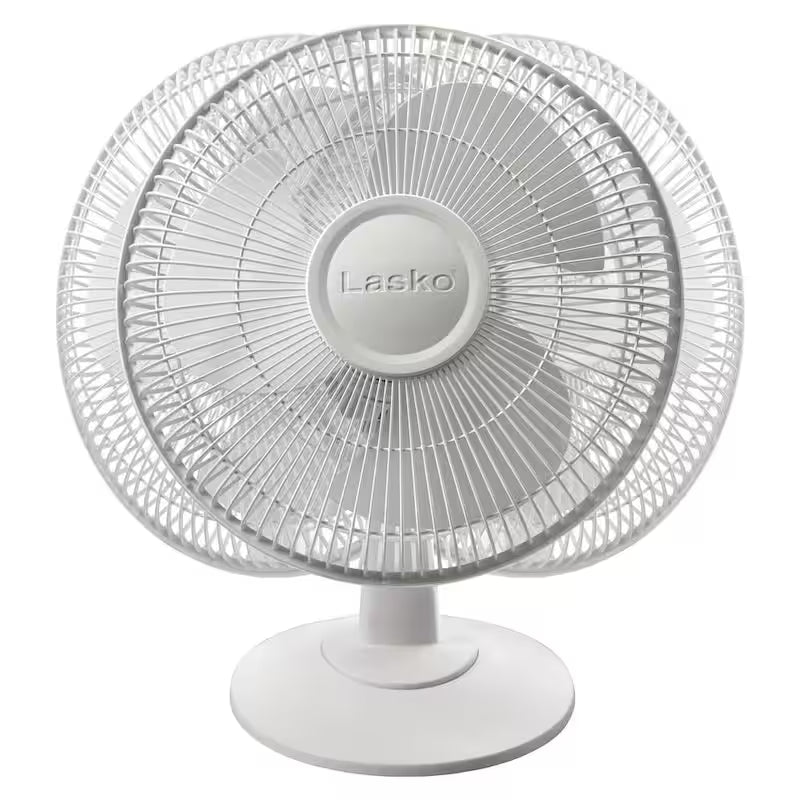 White 3 Speed Oscillating Table Fan R10518