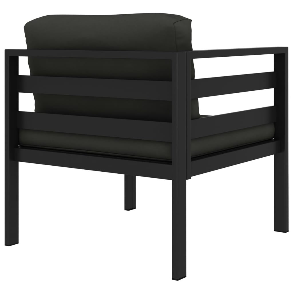 Anthracite Sectional Corner Sofa with Cushions S765
