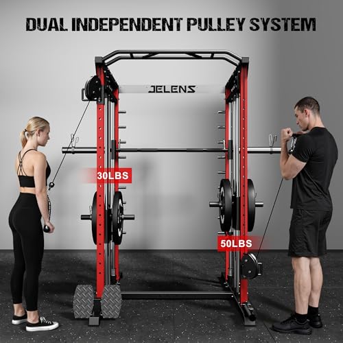 Multi-Function Power Cage with Dual Pulley Cable Crossover System Y844