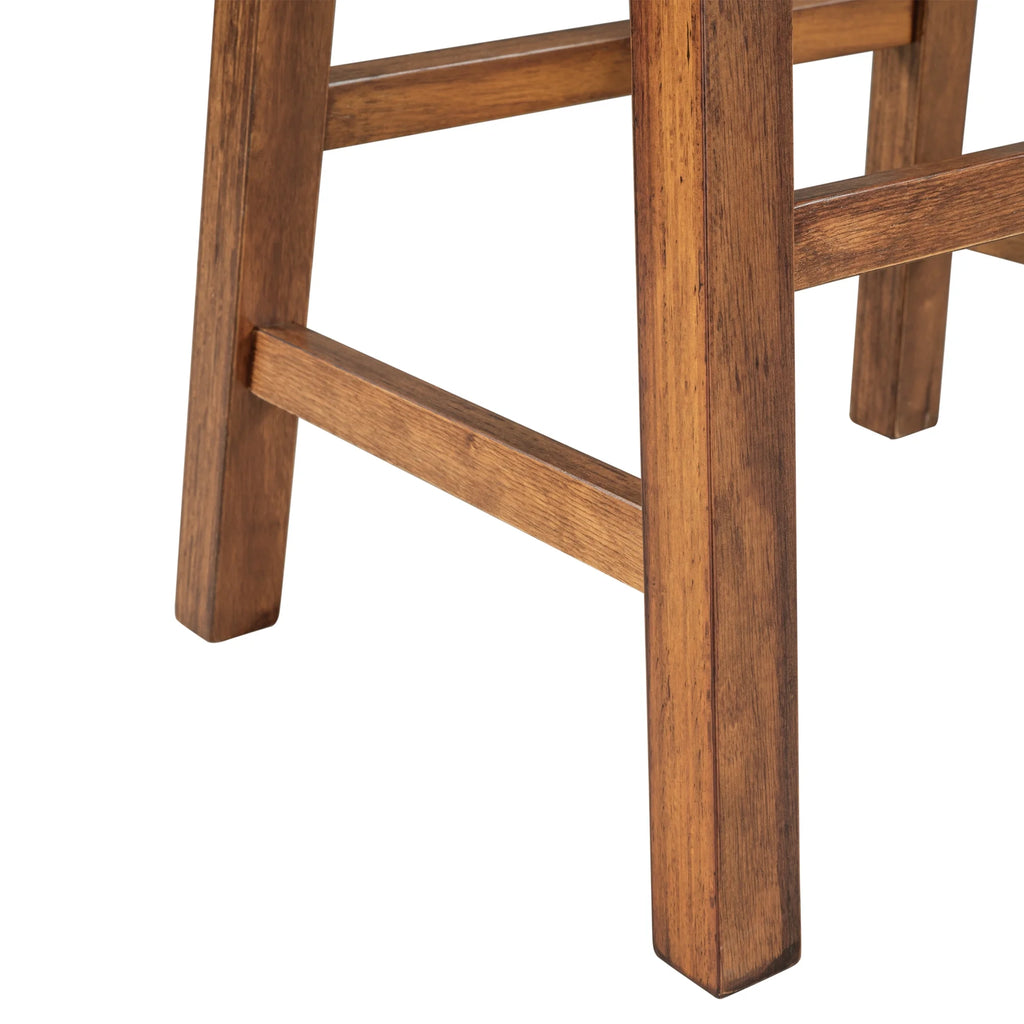 Set of 2 Solid Wood Counter-Height Stools Z287502