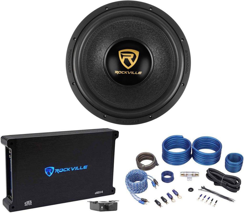 15 5000 Watt Car Audio Subwoofer Mono Amplifier Amp Kit W459742