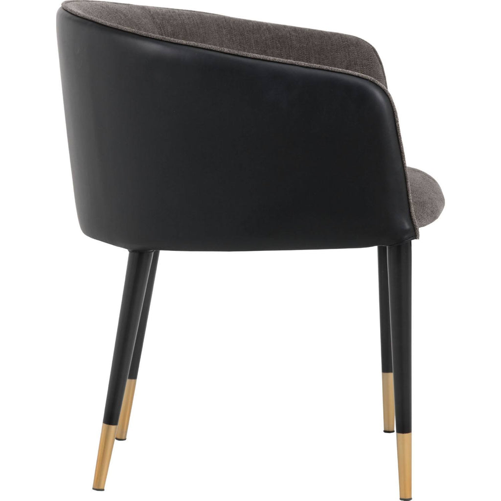 Sparrow Grey / Napa Black Dining Armchair H5289