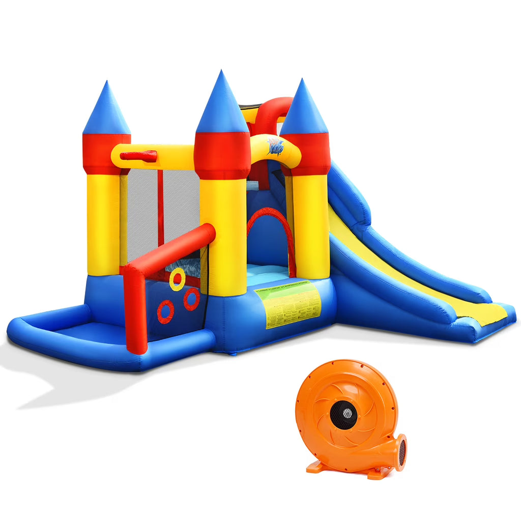 Inflatable Bounce House Slide Bouncer Kids Castle Jumper with Balls & 780W Blower S449