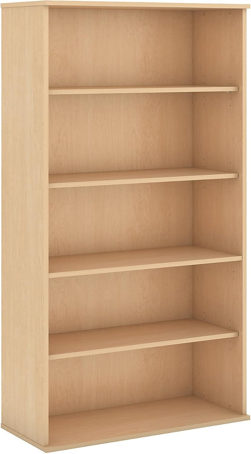 72H 5 Shelf Natural Maple Bookcase L6464