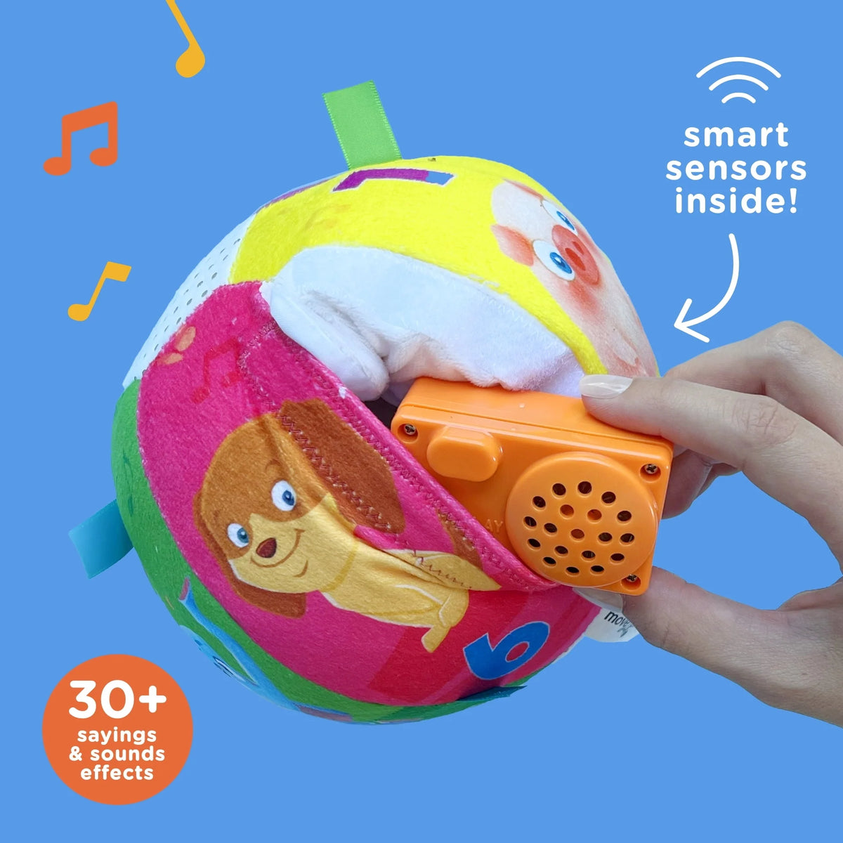 Plush Baby Ball with Music and Sound Effects S2003