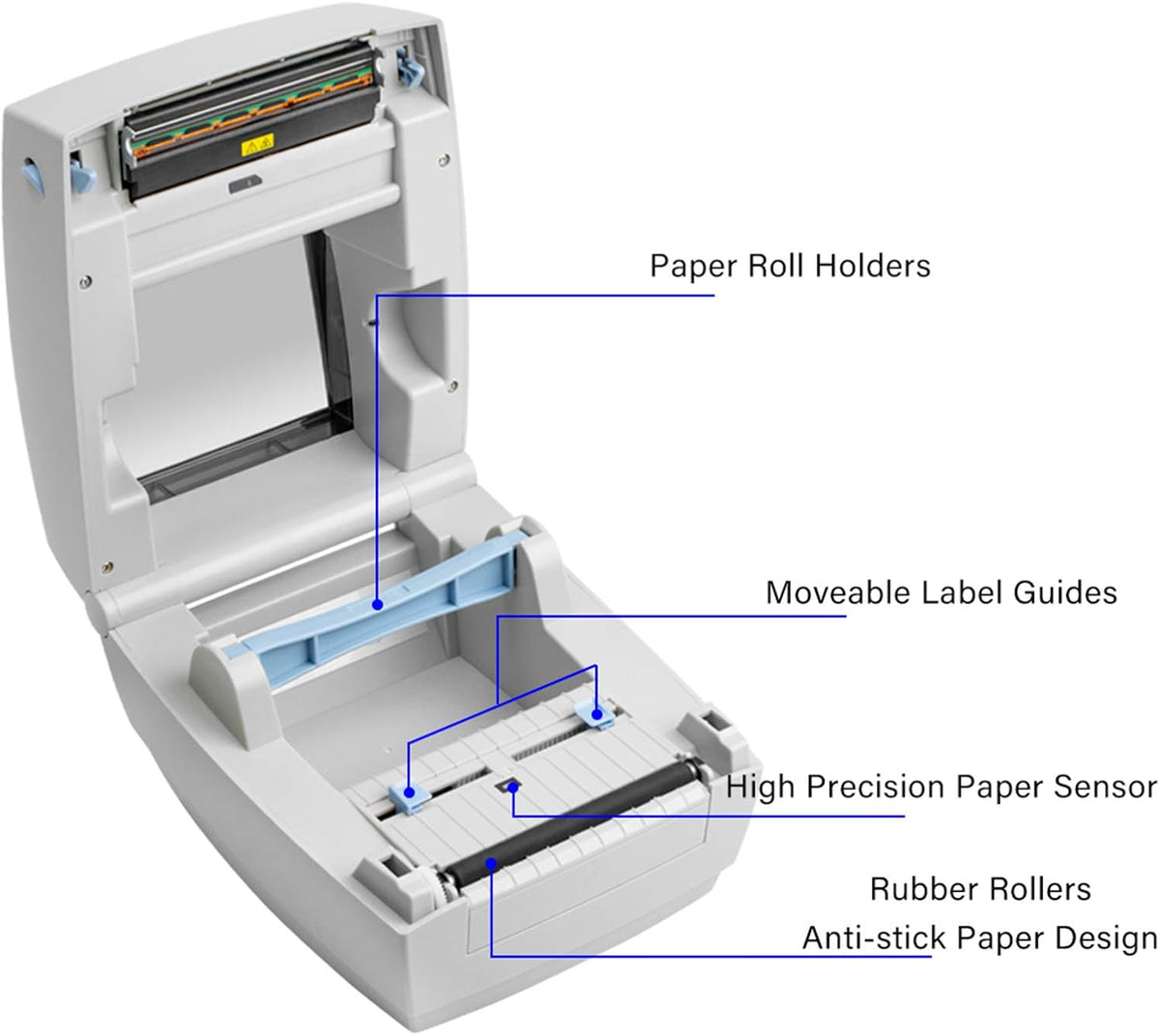 4x6 Thermal Shipping Label Printer, Pack of 2 T4547