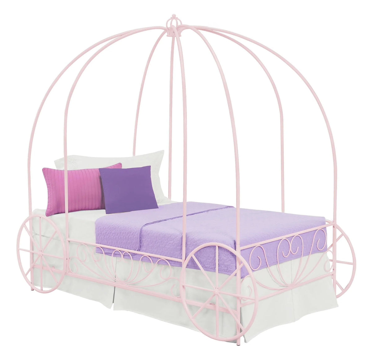 White Metal Twin Bed N12920