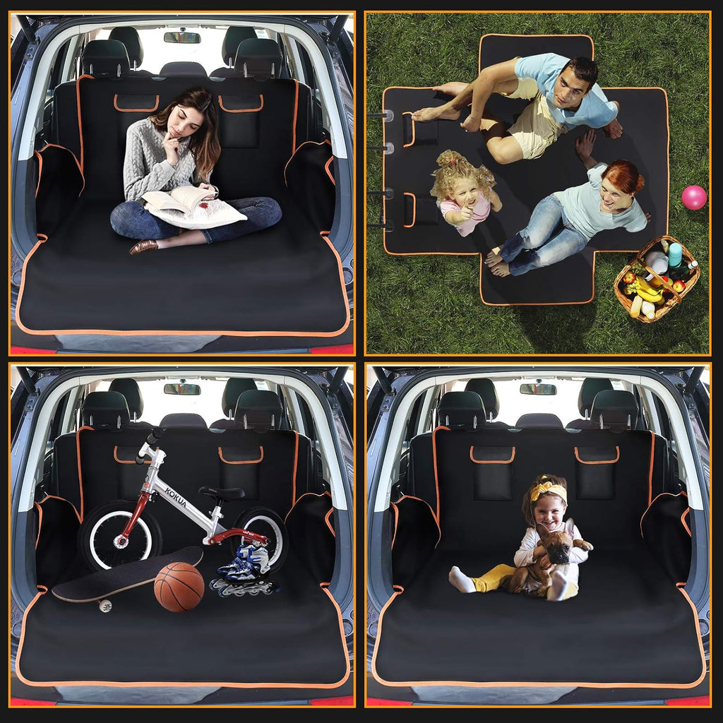 Yellow Washable Waterproof Pet Cargo Cover Liner D12582