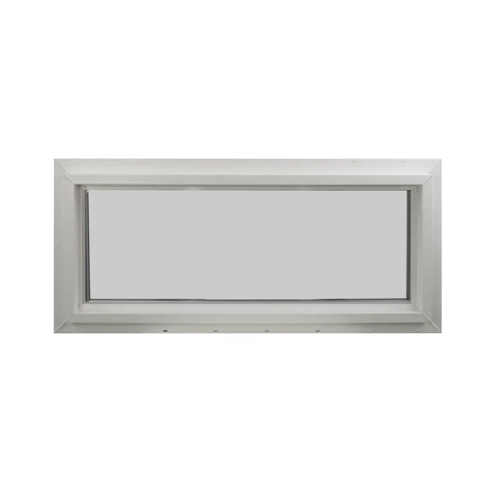 24" x 10" Vinyl Non-Opening Double Pane Transom Window with Low-E Glass Y7653