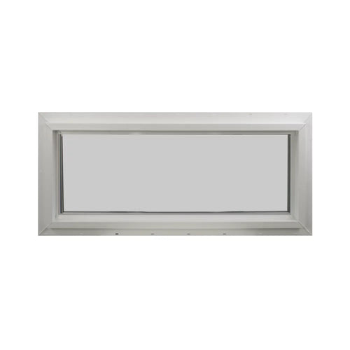 24" x 10" Vinyl Non-Opening Double Pane Transom Window with Low-E Glass Y7653