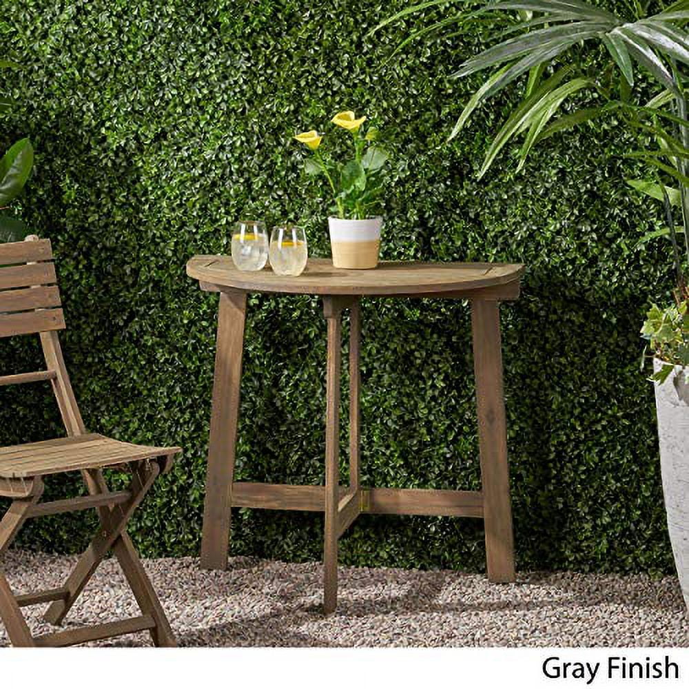Gray Folding Acacia Wood Bistro Table S163